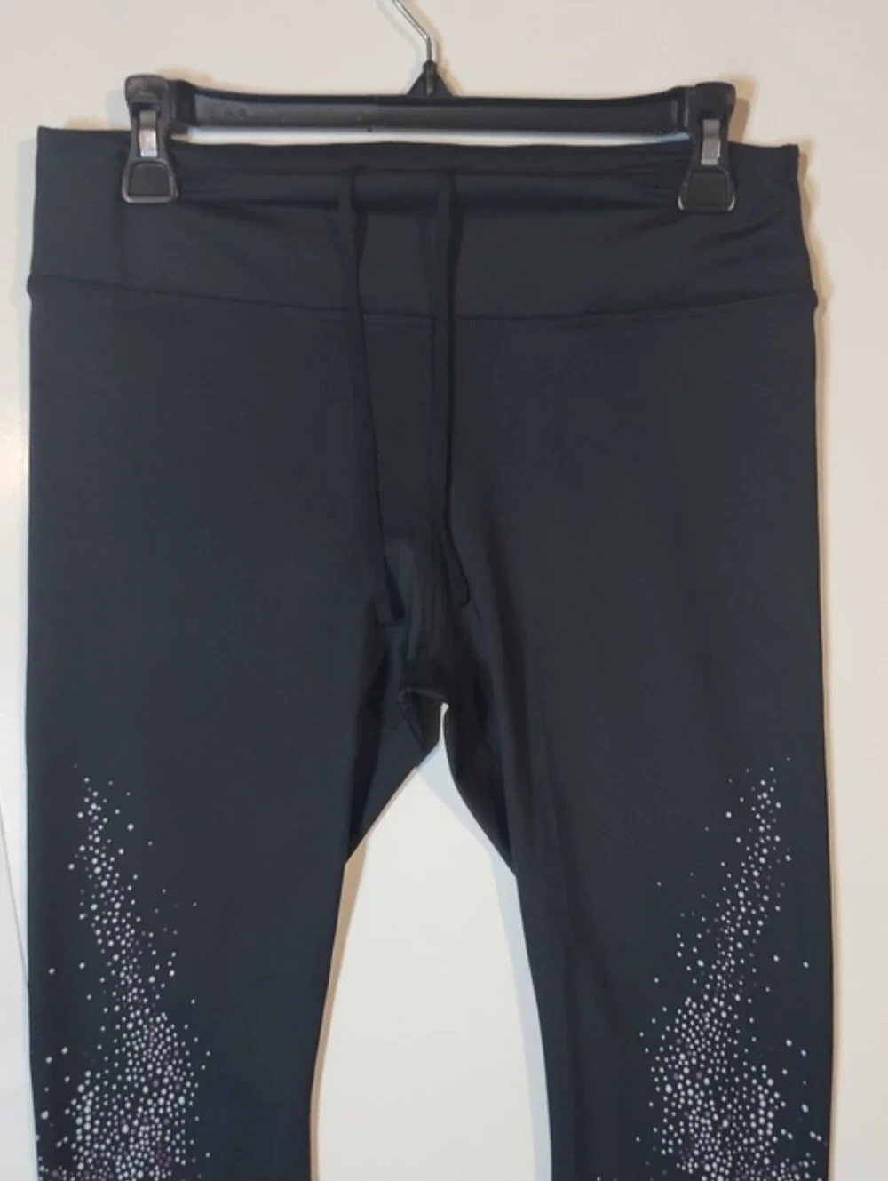 Nike Women Fast Flash Black/Vivid Purple Reflectiv Running Tight EUC Large